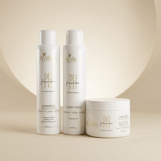 Kit Linha Capilar PH Fusion Cuidado Imediato para Cabelos Danificados – Realleza Beauty